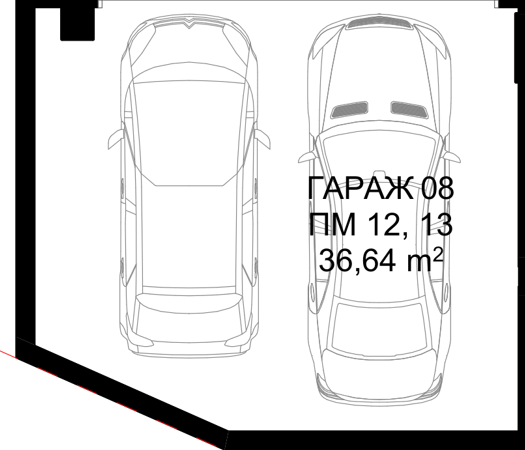 Гараж A08 SM Residence, сграда A, етаж -1