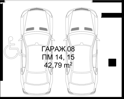 Гараж D08 SM Residence, сграда D, етаж -1