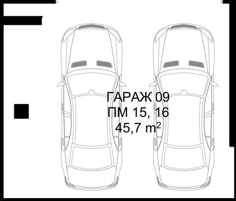 Гараж E09 SM Residence, сграда E, етаж -1