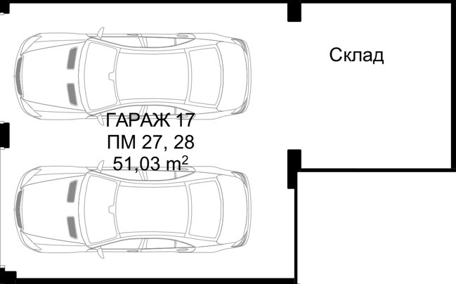 Гараж D17 SM Residence, сграда D, етаж -1